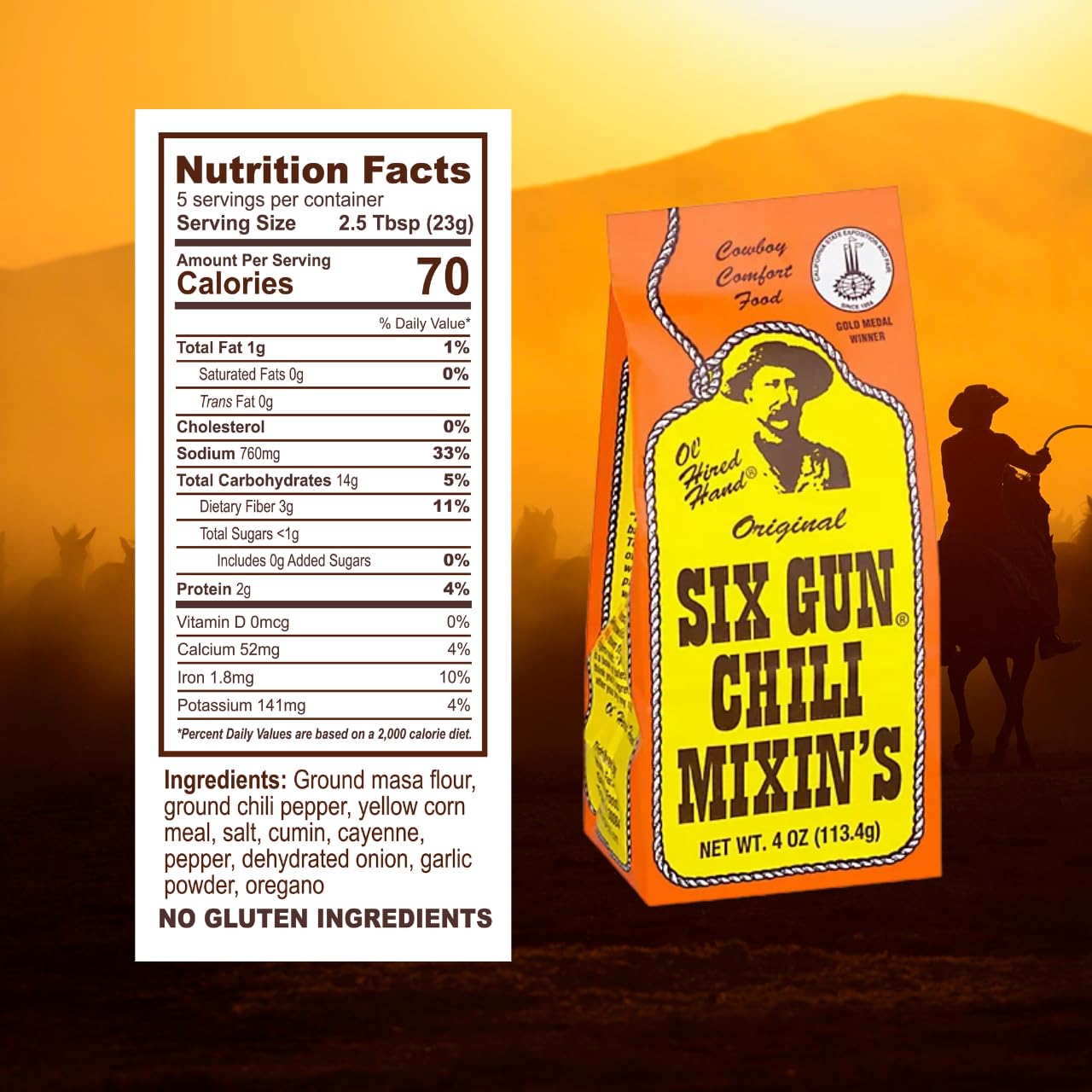 Six Gun Original Chili Mixin’s