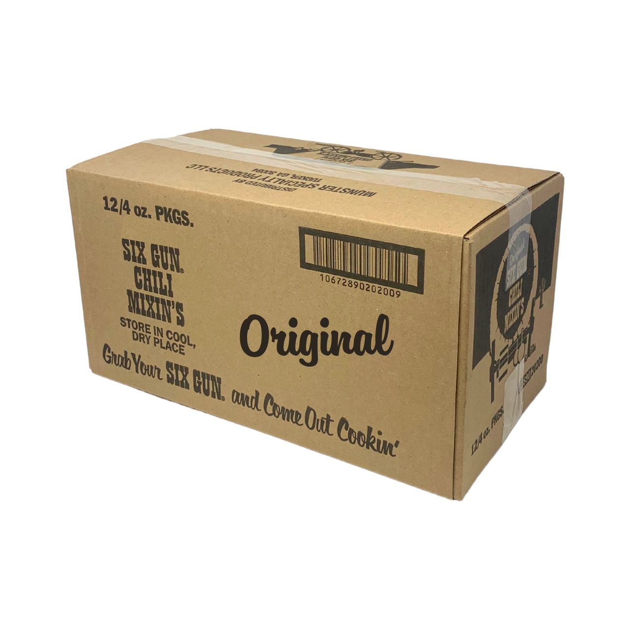 Six Gun Original Chili Mixin’s – Case of 12 (Free Shipping)